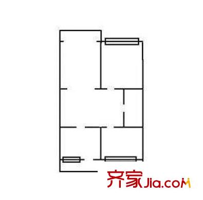 成套小區(qū)戶型圖2室1廳1衛(wèi)1廚