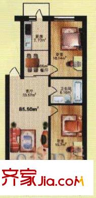 鴻基名苑 戶型圖
