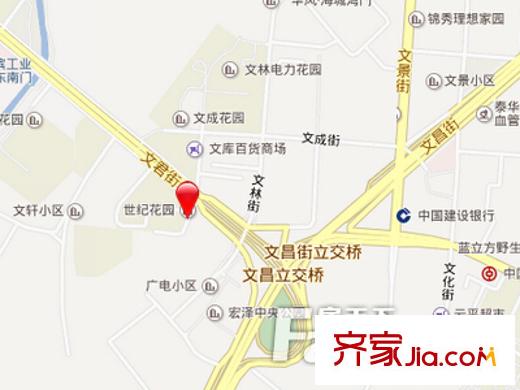 天馬世紀(jì)花園交通圖 