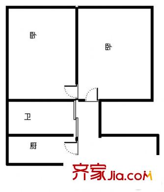 天馬世紀(jì)花園 2室 戶型圖