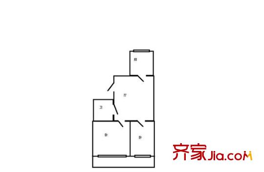 天馬世紀(jì)花園 2室 戶型圖
