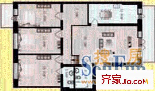 康寧家園戶型圖3室1廳2衛(wèi)1廚