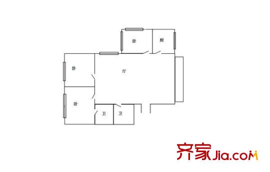 吉星小區(qū) 3室 戶型圖