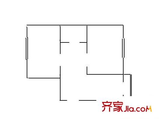 三輔花園 2室 戶型圖