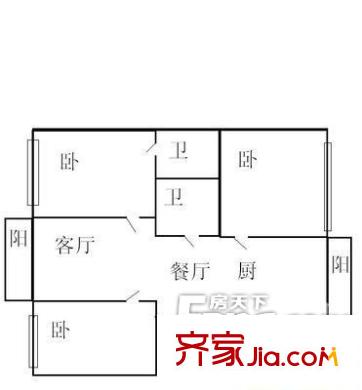 哈爾濱 師大家屬樓 戶(hù)型圖