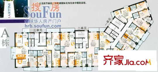 楓橋國際戶型圖戶型圖 2室1廳1衛(wèi)1廚
