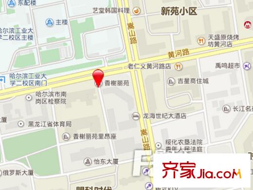 香榭麗苑交通圖 