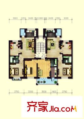 北?；▓@戶型圖戶型圖 1室1廳1衛(wèi)1廚