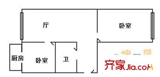哈爾濱 工程機(jī)械廠家屬樓 戶型圖