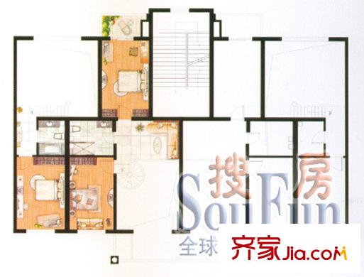 美蘭八度空間戶型圖戶型圖 3室1廳2衛(wèi)1廚