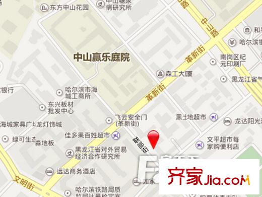 聯(lián)部小區(qū)交通圖 