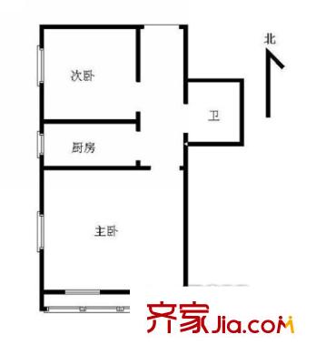 聯(lián)部小區(qū)戶(hù)型圖戶(hù)型圖 2室1廳1衛(wèi)1廚