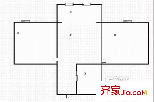 增福小區(qū)2室1廳1衛(wèi)1廚