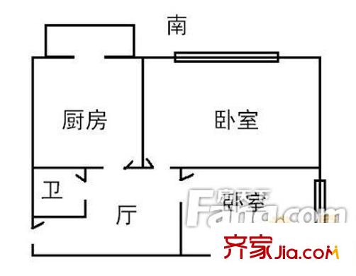 增福小區(qū)2室1廳1衛(wèi)1廚