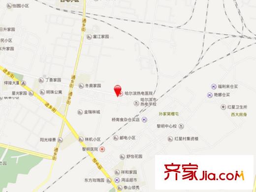 熱電廠家屬樓交通圖