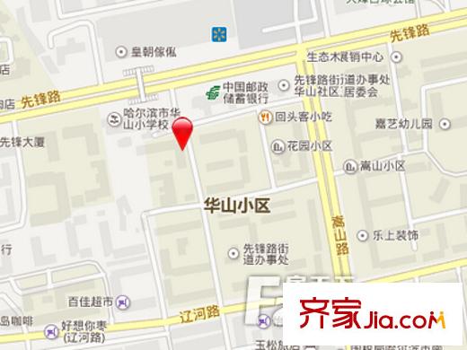 華山小區(qū)交通圖 