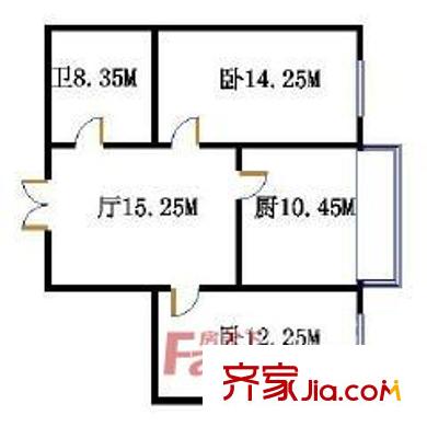 香藝居2室1廳1衛(wèi)1廚