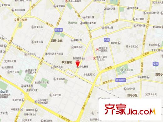 中北春城二期交通圖