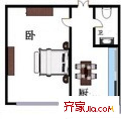 熱電廠家屬樓1室1廳1衛(wèi)1廚