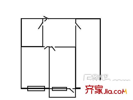 熱電廠家屬樓2室1廳1衛(wèi)1廚