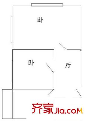 西橋住宅小區(qū)戶型圖西橋小區(qū) 戶型圖 2室1廳1衛(wèi)1廚