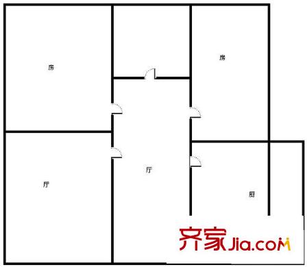 消防胡同小區(qū)戶型圖消防胡同 2室 戶型圖 2室1廳1衛(wèi)1廚