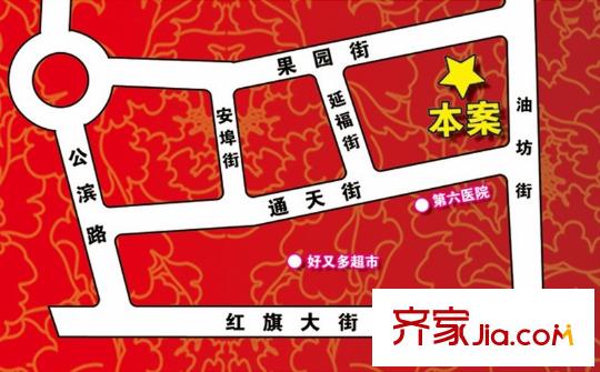 家園新城交通圖區(qū)位圖