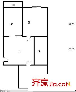 郵電小區(qū) 2室 戶型圖