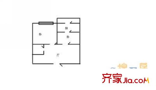 哈量小區(qū)2室1廳1衛(wèi)1廚