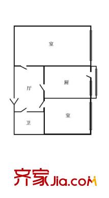 民生小區(qū) 2室1廳1衛(wèi)1廚