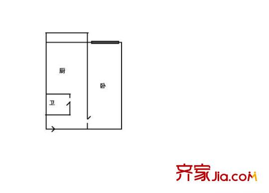比樂(lè)小區(qū) 1室 戶型圖