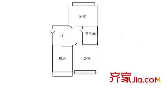 軸承名苑2室1廳1衛(wèi)1廚