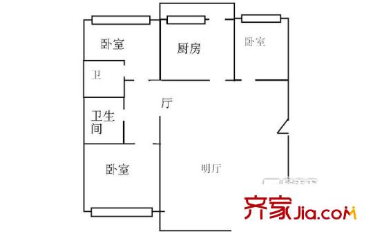 哈爾濱 人和名苑 戶型圖