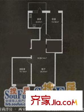 佳和遠(yuǎn)景戶型圖戶型圖 2室2廳1衛(wèi)1廚
