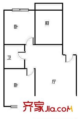 軸承名苑2室1廳1衛(wèi)1廚