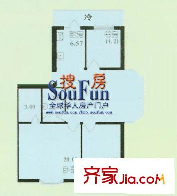 森林人家戶型圖戶型圖 2室1廳1衛(wèi)1廚