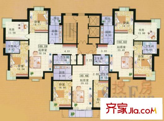 你好荷蘭城戶型圖戶型圖 2室1廳1衛(wèi)1廚