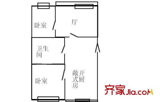 哈爾濱 人和名苑 戶型圖