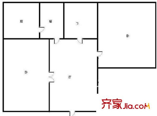 司徒街小區(qū) 2室 戶型圖