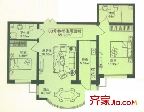 華風(fēng)海城灣戶型 