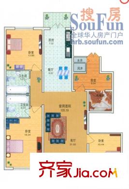 哈爾濱 銀河小區(qū) 戶型圖