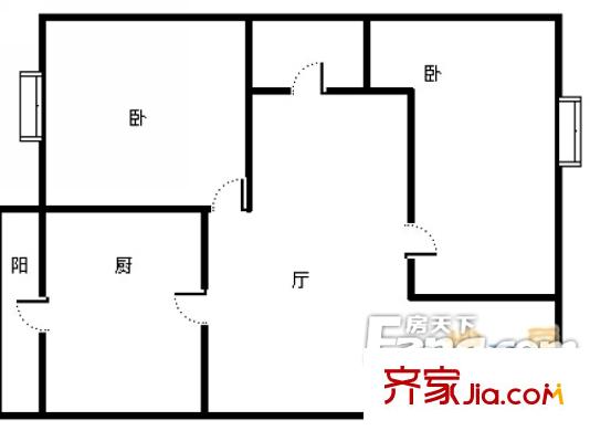 香茗小區(qū)2室1廳1室1廳