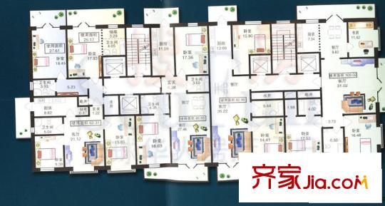 中山名苑戶型圖整體戶型 1室1廳1衛(wèi)1廚