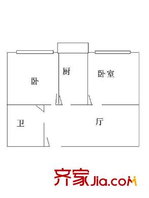 司徒街小區(qū) 2室 戶型圖