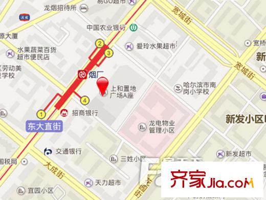 上和置地廣場(chǎng)交通圖 