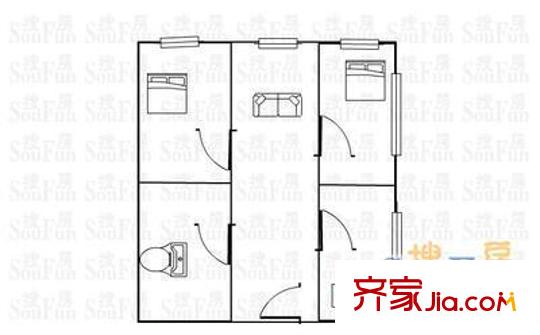 海富名都城 戶型圖