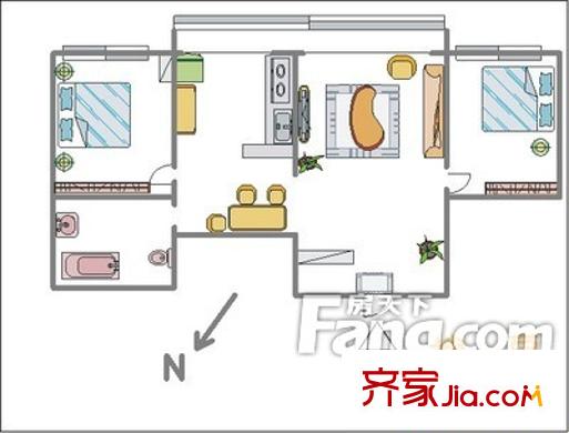 海富名都城 戶型圖