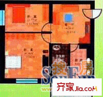 漢祥家園戶型圖2室2廳1衛(wèi)1廚