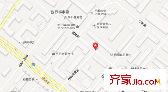 哈特電車小區(qū)交通圖哈爾濱  
