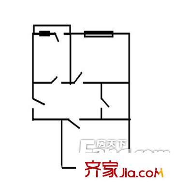 哈特電車小區(qū)戶型圖戶型圖 2室1衛(wèi)1廚